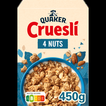 Quaker Cruesli 4 Noten Ontbijtgranen 450 gr bij Jumbo