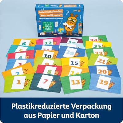 Franzis Verlag Maus - Wer weiß mehr? Adventskalender Familiespel Leeftijdsklasse Vanaf 7 jaar