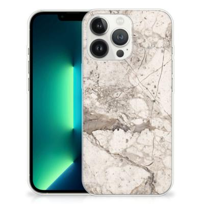iPhone 13 Pro Max | TPU | Siliconen hoesje | Marmer Beige iPhone 13 Pro Max | TPU | Siliconen hoesje | Marmer Beige