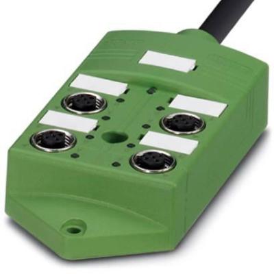 Phoenix Contact SACB-4/4-L-10,0PUR SCO 1517097 Passieve sensor/actorbox M12-verdeler met metalen schroefdraad 1 stuk(s)