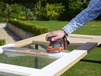 BLACK+DECKER BDCROS18 18V 1.5Ah Excentr. Schuurmachine | 1x 18V 1.5Ah accu + 400mA Lader | 1x schuurgaas | Stofopvangzak | In opbergtas - BDCROS18-QW - thumbnail