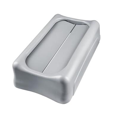 Rubbermaid deksel voor afvalcontainer Slim Jim, tuimeldeksel, grijs