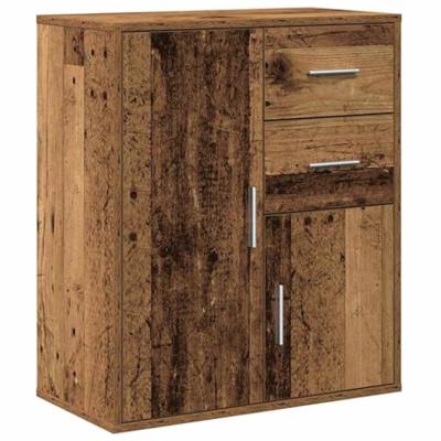 Dressoir met lade Oud hout 60 x 31 x 70 cm Bewerkt hout