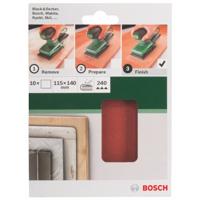 Bosch Accessories 2609256B18 Oscillerend schuurpapierset Ongeperforeerd Korrelgrootte (num) 60, 120, 180 (l x b) 140 mm x 115 mm 1 set(s) - thumbnail
