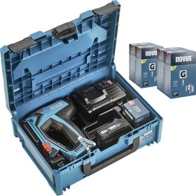 Novus Tools J-551 031-0376 Accunietpistool Type niet Type 11, Type 53F Lengte nieten 6 - 14 mm Incl. accu, Incl. lader, Incl. koffer Novus Tools J-551 031-0376 Accunietpistool Type niet Type 11, Type 53F Lengte nieten 6 - 14 mm Incl. accu, Incl. lader, Incl. koffer