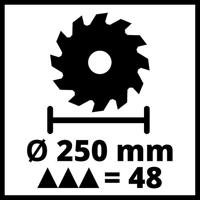 Einhell TE-SM 2534 Dual Afkort-, kap- en verstekzaag 1800 W 250 mm 30 mm - thumbnail