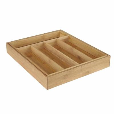 HI bestekbak uitschuifbaar bamboe
