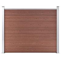 VidaXL Schuttingpaneel 180x146 cm hkc bruin - thumbnail