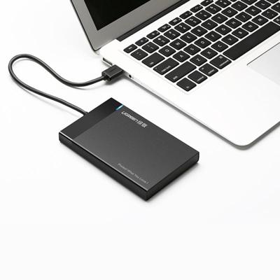 UGREEN US221 HDD behuizing 2.5 duim SATA naar USB 3.0 SSD Adapter Hard Disk Drive vak Externe HDD hoes steun UASP Protocol, verwisselbare USB-kabel