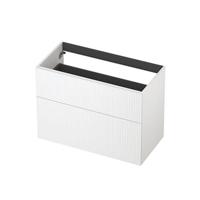 INK - Onderkast 2L A-sym Gelakt Gefr. Front - 900x450x650 Mm - Mat Wit - thumbnail