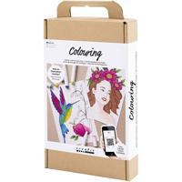 Creativ Company Starter hobbyset inkleuren, tekenstift, 1 doos - thumbnail