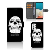 Telefoonhoesje met Naam Samsung Galaxy A73 5G Skull Eyes - thumbnail