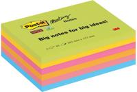 Memoblok post-it 8645 super sticky 203x153mm ass - thumbnail
