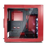 Focus G - Midtowermodel - ATX - geen voeding ( ATX ) - USB/Audio - rood - thumbnail
