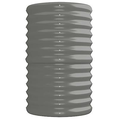 Plantenbak 224x40x68 cm gepoedercoat staal grijs