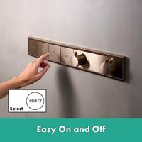 Hansgrohe RainSelect thermostaat inbouw voor 3 functies, Brushed Bronze - thumbnail