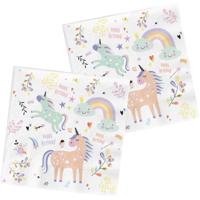 Folat BV Servetten unicorns & rainbows, 20st. - thumbnail