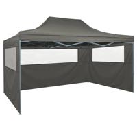 VidaXL Vouwtent met 3 wanden 431x291x315 cm antraciet - thumbnail