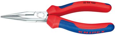 Knipex 25 05 160 Radiotang 160mm recht + zijsnijder met comfortgrepen | verchroomd