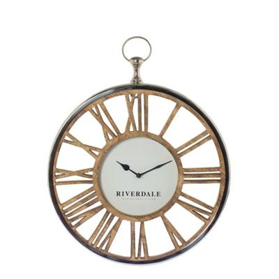 Wandklok Luton silver 45cm Wandklok Luton silver 45cm