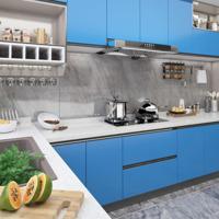 VidaXL Meubelfolies zelfklevend 2 st 500x90 cm pvc azuurblauw - thumbnail