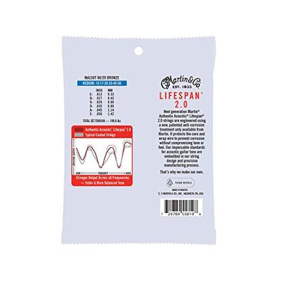 Martin Strings MA150T Authentic Lifespan 2.0 80/20 Bronze