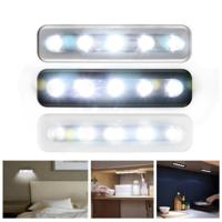 5 LEDs hoge verlichting lange aanraking licht LED nachtlampje Pat lamp (wit) - thumbnail