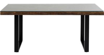 Kare Design Conley Eettafel 180 X 90 Cm - Hout En Zwart Metaal