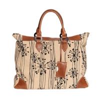 Reis- of Weekendtas African Holdall Flower (Bruin/Blauw) - thumbnail