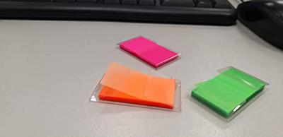 OFFICE products index, 25 x 43 mm, ophangzakje van 50 tabs, oranje