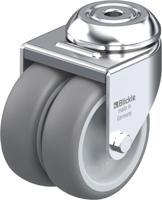 Blickle LMDA-TPA 75G Dubbel zwenkwiel Wieldiameter: 75 mm Draagvermogen (max.): 100 kg 1 stuk(s) - thumbnail