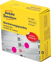 Avery marking dots, diameter 19 mm, rol met 250 stuks, rood - thumbnail