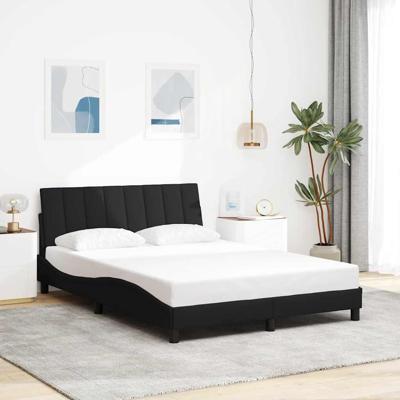Bedframe zonder matras "Hanko" stof zwart 140x190 cm