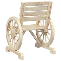 Tuinstoel 58x58x78,5 cm massief vurenhout - thumbnail