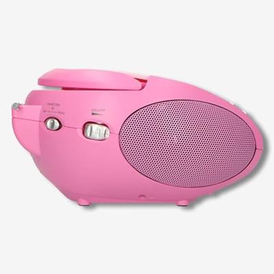 Draagbare FM-radio met CD Pink