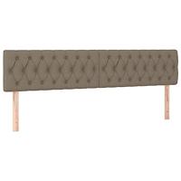 Boxspring met matras stof taupe 120x190 cm - thumbnail