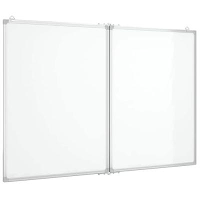 VidaXL Whiteboard magnetisch inklapbaar 120x100x1,7 cm aluminium