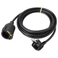 Sygonix SY-4872632 Stroom Verlengkabel 16 A Zwart 3.00 m H05VV-F 3G 1,5 mm² - thumbnail