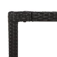 9-delige Tuinset poly rattan zwart - thumbnail