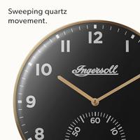 Muurklok Ingersoll 1892 IC003GB Gouden Zwart - thumbnail