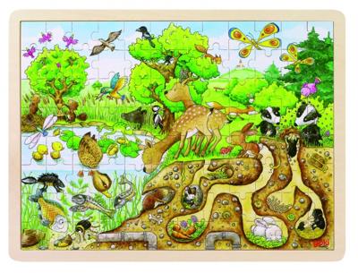 Goki puzzel natuur, 96st.