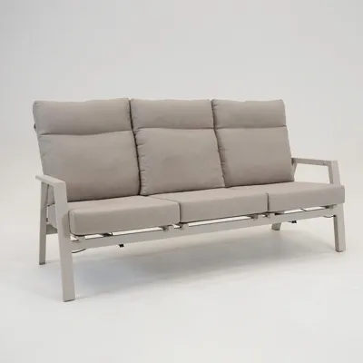 Loungebank ohio crème 3-pers Loungebank ohio crème 3-pers