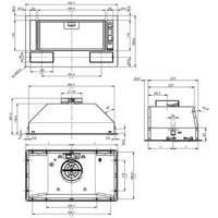 Elica Era C Onderbouw Aluminium, Wit 700 m³/uur - thumbnail