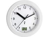 TFA Dostmann 60.3501 Wandklok Zendergestuurd 17.5 cm x 5.5 cm Wit Geschikt voor vochtige ruimtes - thumbnail