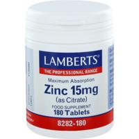 Lamberts Zink citraat 15mg 180 Tabletten - thumbnail