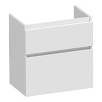 Brauer Delight - Onderkast Ondiep - 60 cm - met 2 Softclose Lades Greeploos en 1 Sifon Uitsparing - Hoogglans Wit - thumbnail