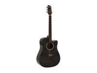 DIMAVERY STW-90 Western Guitar, vintage black - thumbnail