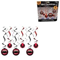 Spiraal hangers Vangtastic Halloween 61 cm set van 12 | 24 stuks - thumbnail