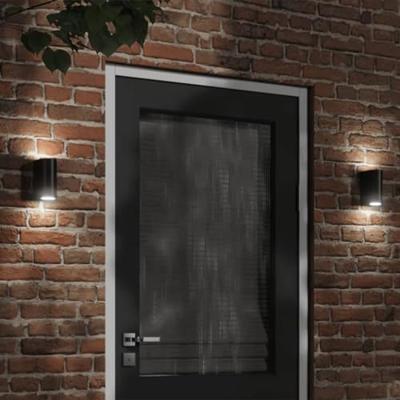 VidaXL Buitenwandlampen 2 st gegoten aluminium zwart VidaXL Buitenwandlampen 2 st gegoten aluminium zwart
