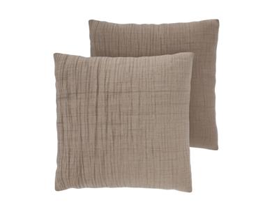 LIVARNO Set van 2 mousseline kussenslopen 50 x 60 cm (Bruin) LIVARNO Set van 2 mousseline kussenslopen 50 x 60 cm (Bruin)